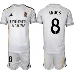 Men Real Madrid 2026 Soccer Jerseys White #8 KROOS