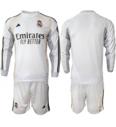 Men Real Madrid 2026 Soccer Jerseys White Long BLANK