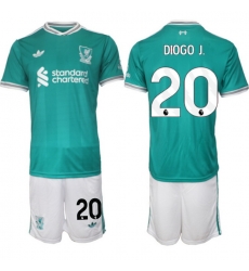 Men Liverpool 2026 Soccer Jerseys Teal #20 DIOGO J.