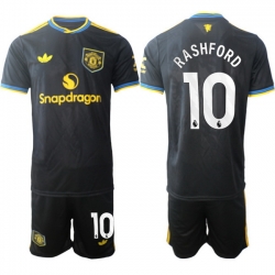 Men Manchester United 2026 Soccer Jerseys Black #10 RASHFORD