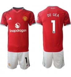 Men Manchester United 2026 Soccer Jerseys Red #1 DE GEA Men Manchester United 2026 Soccer Jerseys Red #1 DE GEA