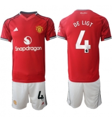 Men Manchester United 2026 Soccer Jerseys Red #4 DE LIGT Men Manchester United 2026 Soccer Jerseys Red #4 DE LIGT