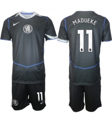 Men Chelsea 2026 Soccer Jerseys DarkGrey #11 MADUEKE