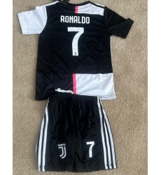 Juventus Chris Ronaldo #7 Black White Split Soccer Jersey Juventus Chris Ronaldo #7 Black White Split Soccer Jersey