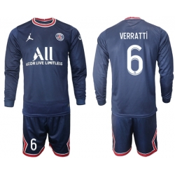 Men Paris Saint Germain Long Sleeve Soccer Jerseys 559