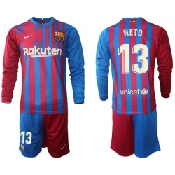 Men Barcelona Long Sleeve Soccer Jerseys 572