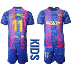 Kids Barcelona Soccer Jerseys 006