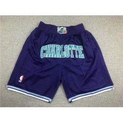 Charlotte Hornets Basketball Shorts 002