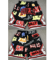 Men Chicago Bulls Black Shorts