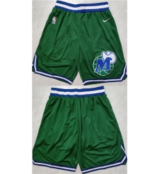 Men Dallas Mavericks Green Shorts  Run Small