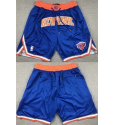 Men New York Knicks Royal Shorts II