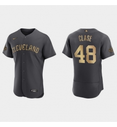 Men Emmanuel Clase Guardians 2022 Mlb All Star Game Authentic Charcoal Jersey