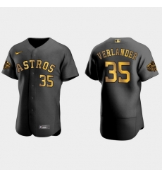 Men Houston Astros Justin Verlander 2022 Mlb All Star Game Authentic Black Men Jersey