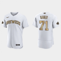 Men Josh Hader Milwaukee Brewers 2022 Mlb All Star Game Authentic White Jersey