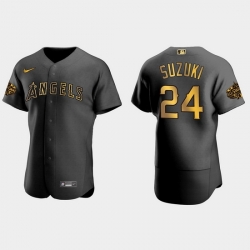 Men Los Angeles Angels Kurt Suzuki 2022 Mlb All Star Game Authentic Black Men Jersey