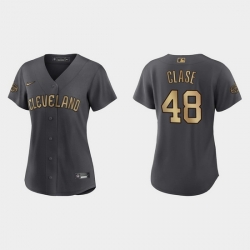 Women Emmanuel Clase Guardians 2022 Mlb All Star Game Replica Charcoal Jersey