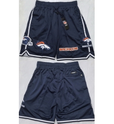Men Denver Broncos Navy Shorts 