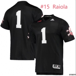 Men Dylan Raiola Nebraska Huskers #15 adidas Stitched Football Black Jersey