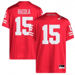 Men Dylan Raiola Nebraska Huskers #15 adidas Stitched Football Player Jersey