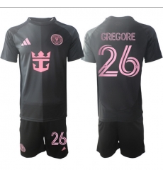 Men Inter Miami CF 2026 Soccer Jerseys Black #26 GREGORE Men Inter Miami CF 2026 Soccer Jerseys Black #26 GREGORE