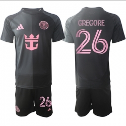 Men Inter Miami CF 2026 Soccer Jerseys Black #26 GREGORE