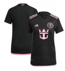 Women's Inter Miami CF adidas Black 2024 La Noche Replica Jersey