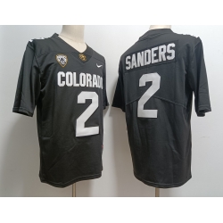 Men Colorado Buffaloes Shedeur Sanders #2 Black Stitched Football Jersey