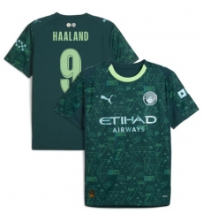 Haaland Manchester city  jerseys Green