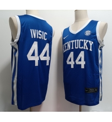 Men Kentucky Wildcats #44 Zvonimir Ivisic Blue Stitched NCAA Jersey