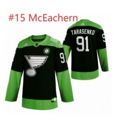 Men St.Louis Blues McEachern #15 Green 2020 Adidas Jersey Men St.Louis Blues McEachern #15 Green 2020 Adidas Jersey