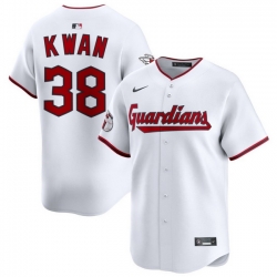 Men Cleveland Guardians Nike White Home Limited Jersey Kwan Steven 38