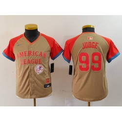 Youth American League 99 Aaron Judge Cream 2024 All Star Limited Stitched Jersey 5