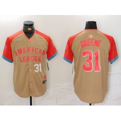 Men American League 31 Riley Greene Cream 2024 All Star Limited Stitched Baseball Jersey 3