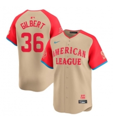 Men American League 36 Logan Gilbert Cream 2024 All Star Limited Stitched Baseball Jersey