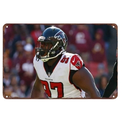 Atlanta Falcons Aluminum Sign 12x8 Inch Grady Jarrett 004