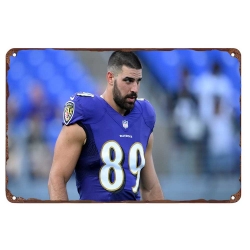 Baltimore Ravens Aluminum Sign 12x8 Inch Mark Andrews 006