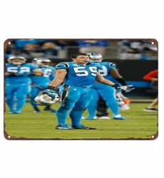 Carolina Panthers Aluminum Sign 12x8 Inch Luke Kuechly 003