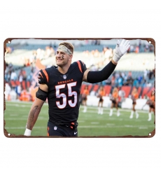 Cincinnati Bengals Aluminum Sign 12x8 Inch Logan Wilson 001