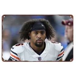 chicago bears Aluminum Sign 12x8 Inch Kyler Gordon 002