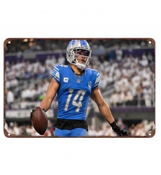 Detroit Lions Aluminum Sign 12x8 Inch Amon Ra St. Brown 001