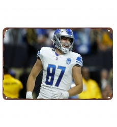 Detroit Lions Aluminum Sign 12x8 Inch Sam LaPorta 003