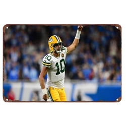 Green Bay Packers Aluminum Sign 12x8 Inch Jordan Love 002