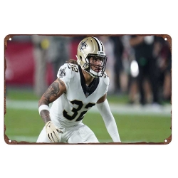 New Orleans Saints Aluminum Sign 12x8 Inch Tyrann Mathieu 001