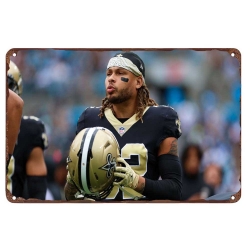 New Orleans Saints Aluminum Sign 12x8 Inch Tyrann Mathieu 002