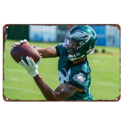 Philadelphia Eagles Aluminum Sign 12x8 Inch DeVonta Smith 001