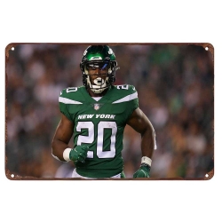 New York Jets Aluminum Sign 12x8 Inch Breece Hall 002