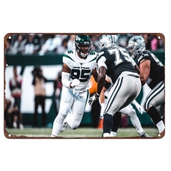 New York Jets Aluminum Sign 12x8 Inch Quinnen Williams 006