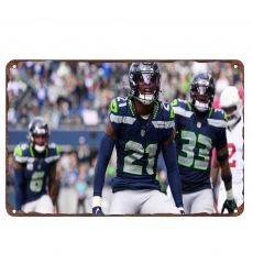 Seattle Seahawks Aluminum Sign 12x8 Inch Devon Witherspoon 002