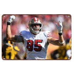 San Francisco 49ers Aluminum Sign George Kittle 001