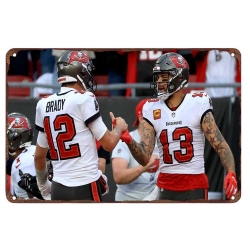 Tampa Bay Buccaneers Aluminum Sign 12x8 Inch Mike Evans 001